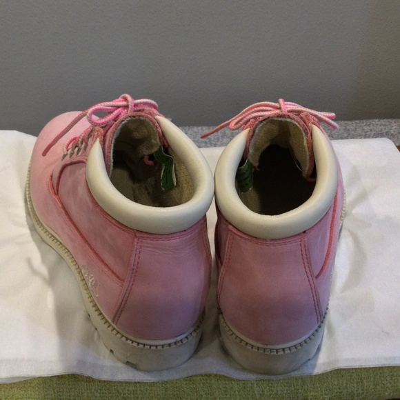 Timberland Nellie Chukka Pink Nubuck Waterproof Ankle Boots Shoes Women Sz 6.5 - Picture 6 of 10